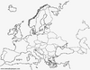 lamina para imprimir y colorear especial D&iacute;a de Europa. Mapa mudo de europa